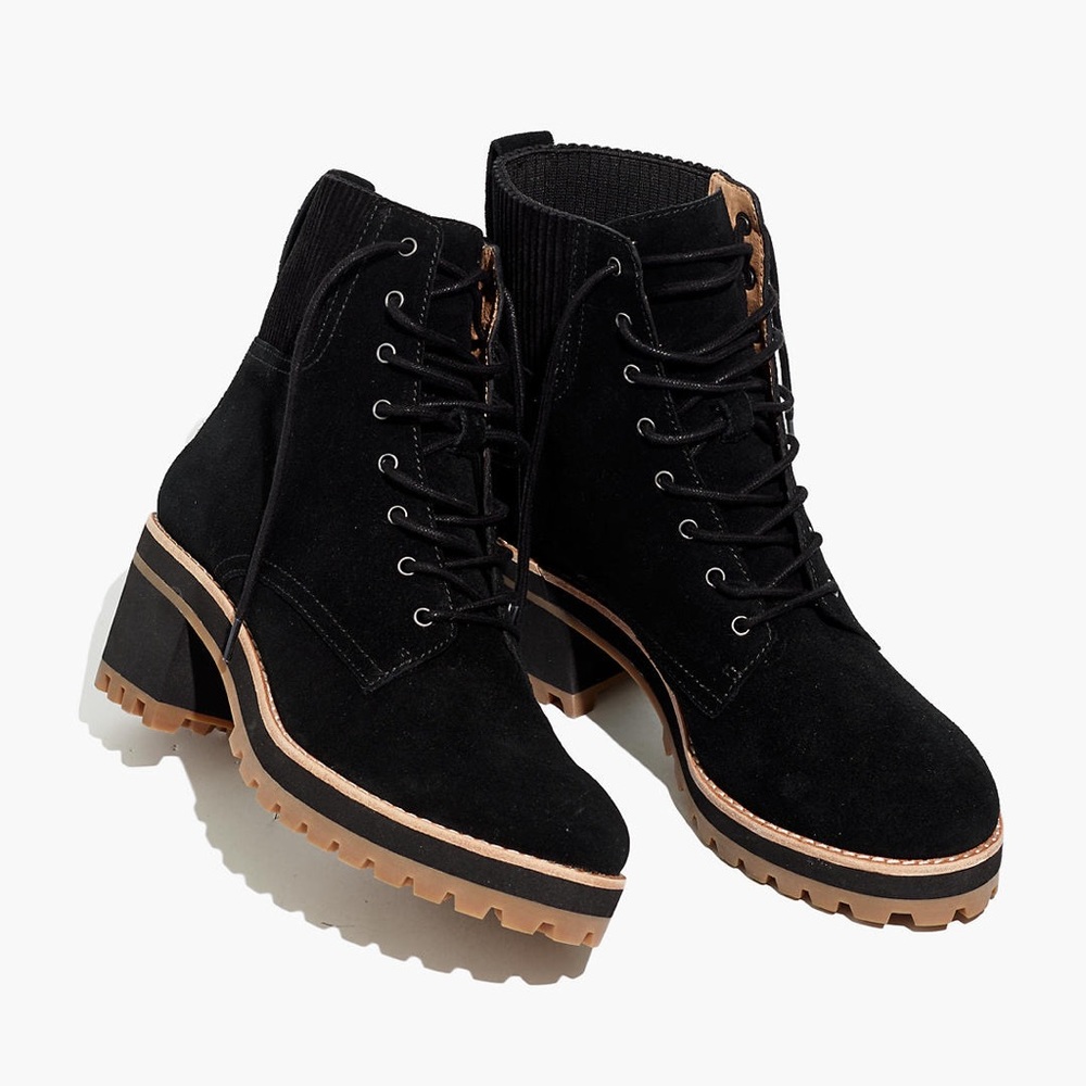 NWOT Madewell The Lorelei Lace-Up Boot